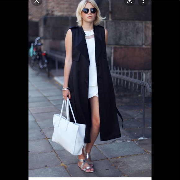 Zara Structured Vest/Coat- Handmade - M - Picture 9 of 9